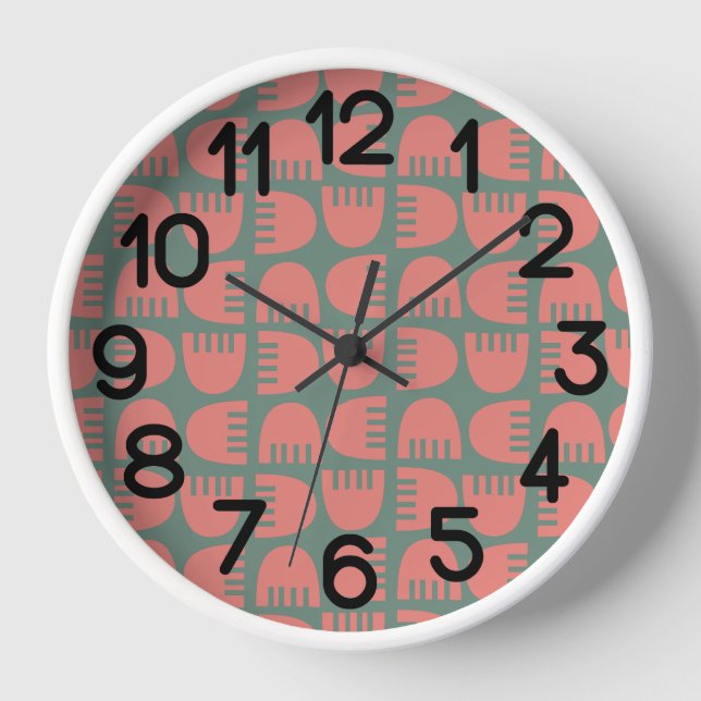 Boho Flowers  Clock (Front)