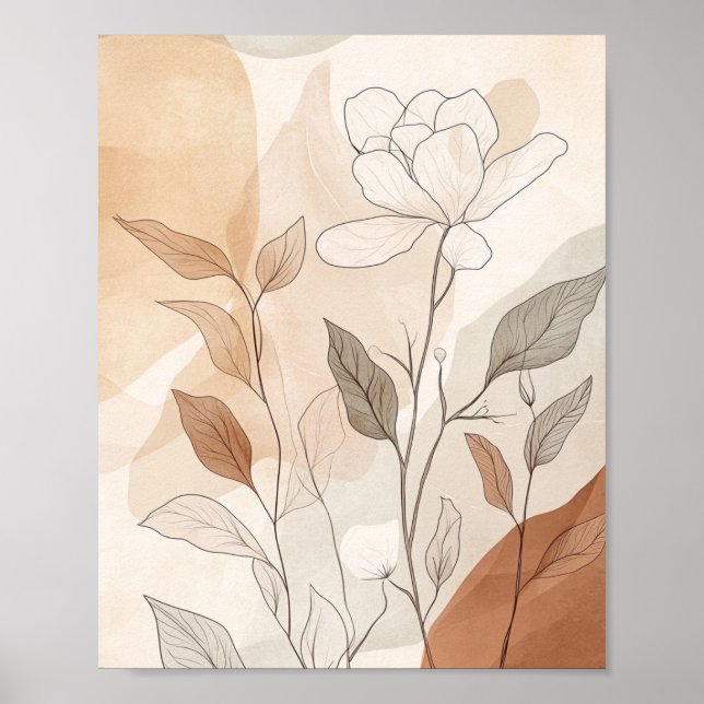 Boho flowers modern decoration (Front)