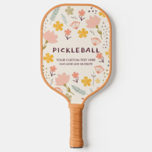 Boho Flowers Pickleball Paddle Personalize it!