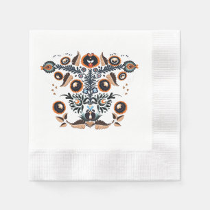 Boho Folk Art Napkin