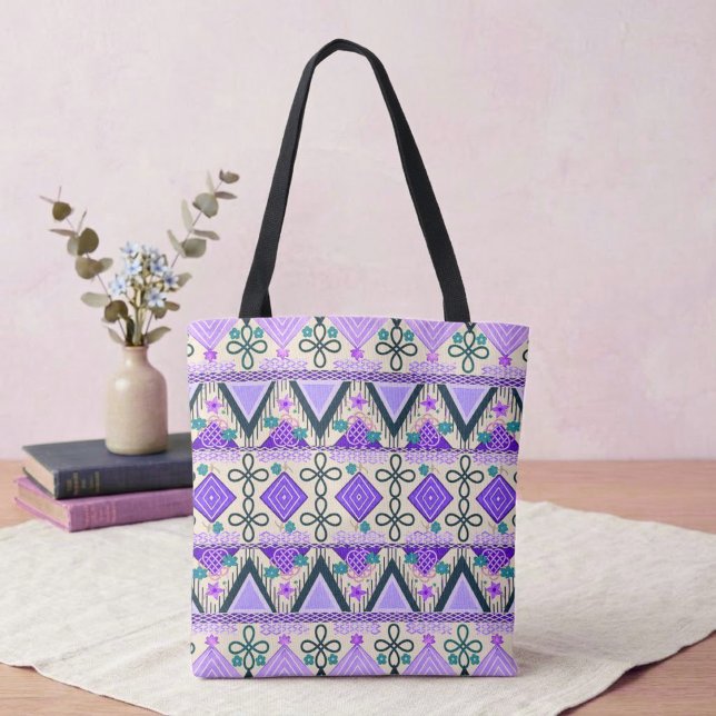Boho Folk Art Tote Bag (Creator Uploaded)