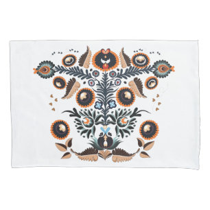 Boho Folk Pattern Pillowcase