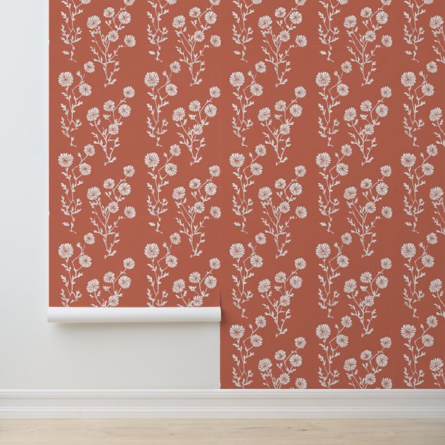 Boho Folk Pattern Wallpaper (Application)