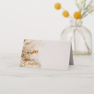 Boho Foral Fall Wedding Place Card