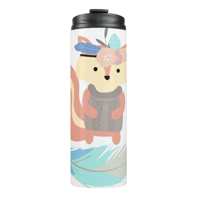 Boho Fox Thermal Tumbler (Front)