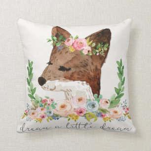 Boho Fox Woodland Dream A Little Dream Pillow