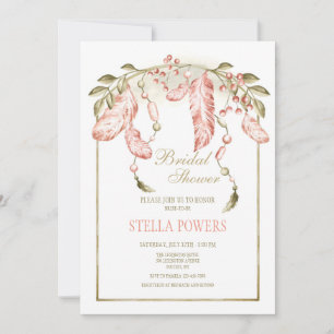 Boho Frame Shower Invitation