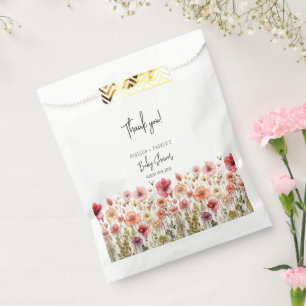 Boho fresh Flowers Baby Shower  Favour Bag