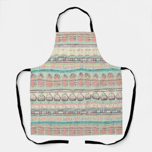 Boho fun patterned apron