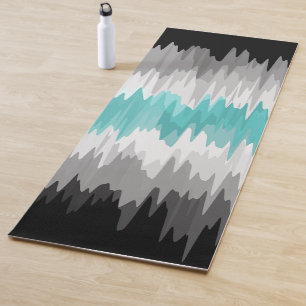 Boho Funky Wavy Abstract Libramaculine Pride Flag Yoga Mat