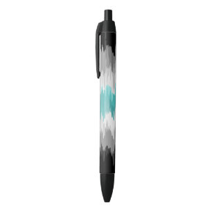 Boho Funky Wavy Abstract Libramasculine Pride Flag Black Ink Pen
