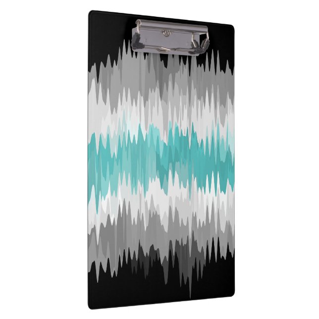Boho Funky Wavy Abstract Libramasculine Pride Flag Clipboard (Right)
