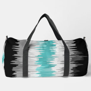Boho Funky Wavy Abstract Libramasculine Pride Flag Duffle Bag