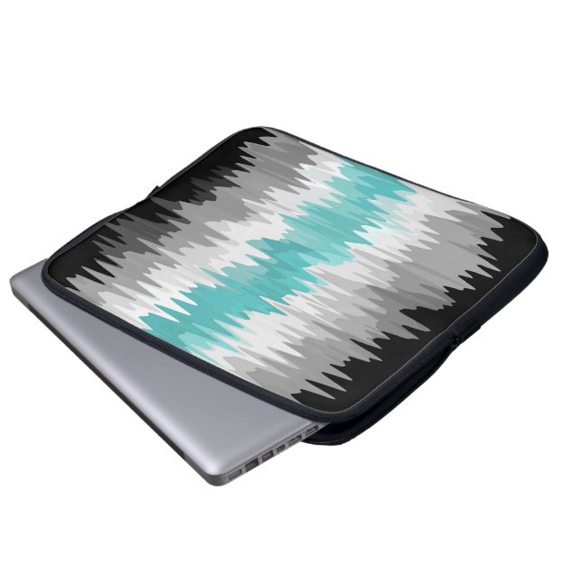 Boho Funky Wavy Abstract Libramasculine Pride Flag Laptop Sleeve (Front Bottom)
