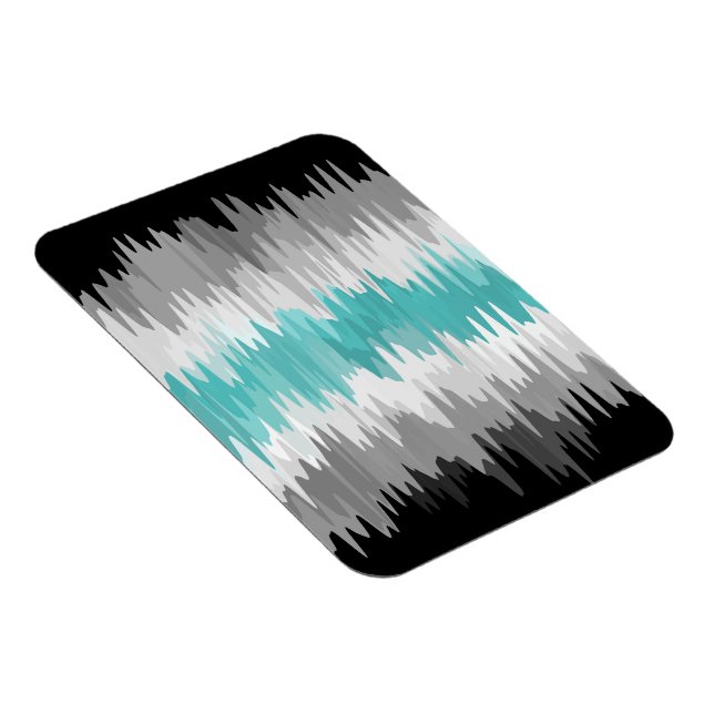 Boho Funky Wavy Abstract Libramasculine Pride Flag Magnet (Right Side)