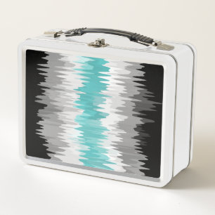 Boho Funky Wavy Abstract Libramasculine Pride Flag Metal Lunch Box