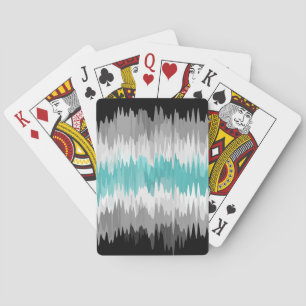 Boho Funky Wavy Abstract Libramasculine Pride Flag Playing Cards