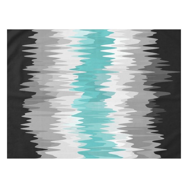 Boho Funky Wavy Abstract Libramasculine Pride Flag Tablecloth (Front (Horizontal))