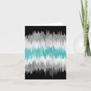 Boho Funky Wavy Abstract Libramasculine Pride Flag Thank You Card