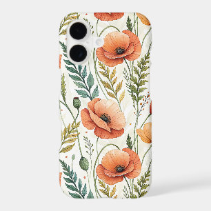 Boho Garden of Beautiful Poppies