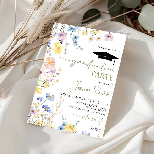 Boho Garden Photo Graduation Invite 2026 (Creator Uploaded)