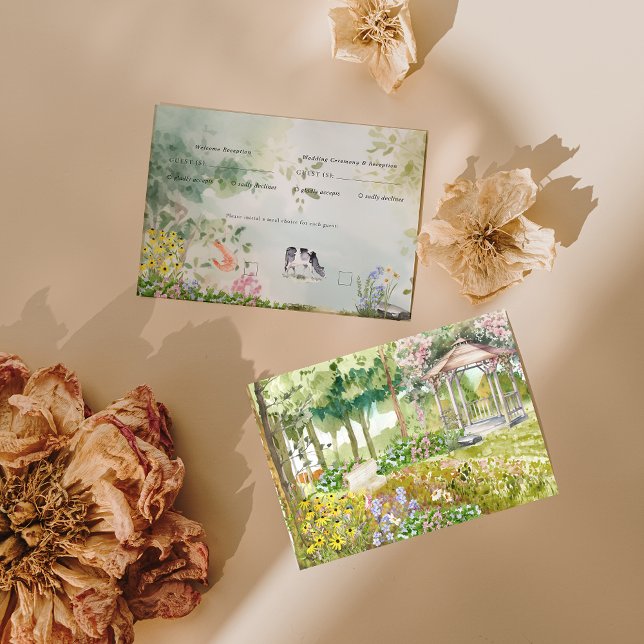 Boho Garden Wildflower | Wedding RSVP (Creator Uploaded)