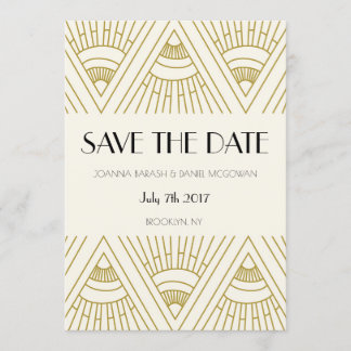 Boho Gatsby save the date