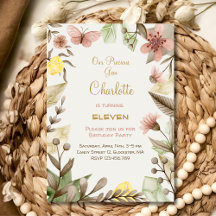 Boho Gems Vintage Crystals watercolor birthday