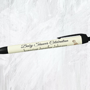 Boho Gender Neutral Baby Shower Favors Black Ink Black Ink Pen