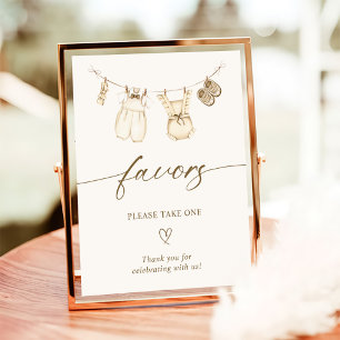 Boho Gender Reveal Favours Sign