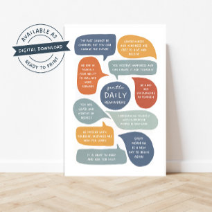 BoHo Gentle Daily Reminders  Poster