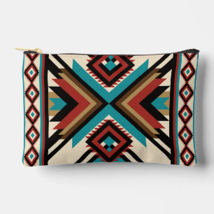 Boho Geometric Accessory Pouch