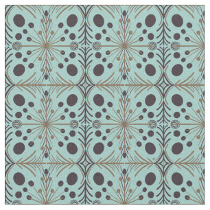 Boho Geometric Arrow Turquoise Pattern Fabric