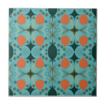 Boho Geometric Diamond Turquoise Stone Coaster<br><div class="desc">Beautiful Boho Geometric Diamond Turquoise Patterned Coaster,  this is the perfect colourful design that is full of colours,  shapes all within a cohesive Mid Century Mod Bohemian Design. Buy Today!</div>