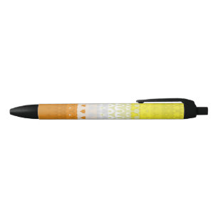 Boho Geometric Funky Abstract Maverique Pride Flag Black Ink Pen