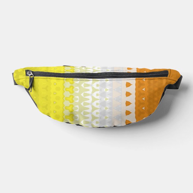 Boho Geometric Funky Abstract Maverique Pride Flag Bum Bags (Lay Down)