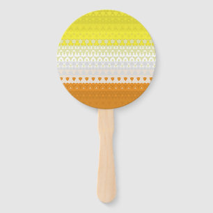 Boho Geometric Funky Abstract Maverique Pride Flag Hand Fan