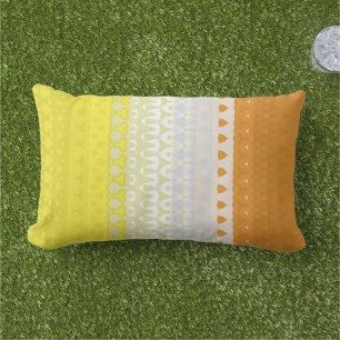 Boho Geometric Funky Abstract Maverique Pride Flag Lumbar Cushion