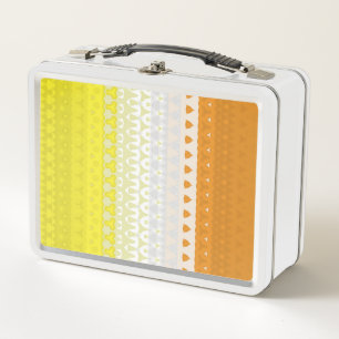 Boho Geometric Funky Abstract Maverique Pride Flag Metal Lunch Box
