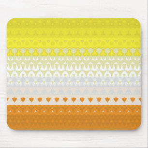 Boho Geometric Funky Abstract Maverique Pride Flag Mouse Pad