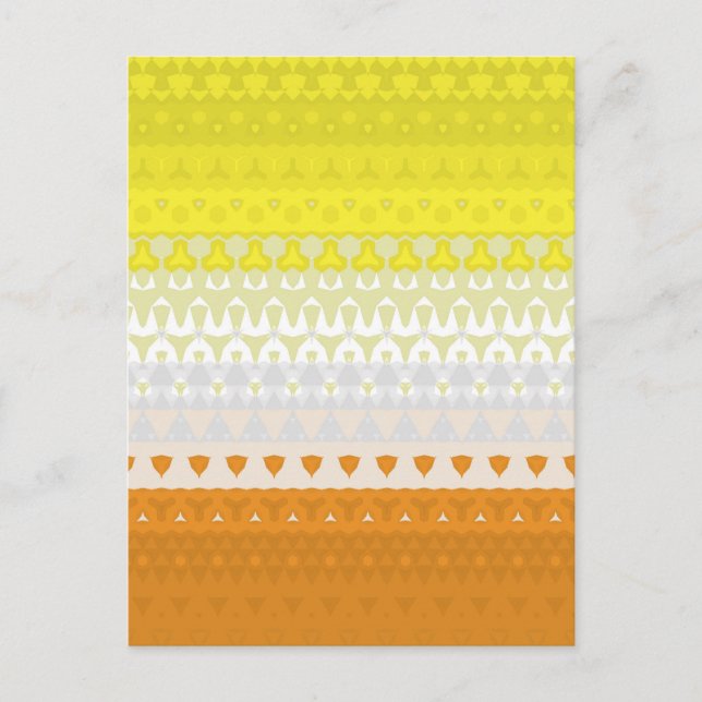 Boho Geometric Funky Abstract Maverique Pride Flag Postcard (Front)