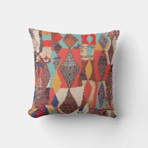 Boho Geometric Kilim Print Cushion Texture Pattern