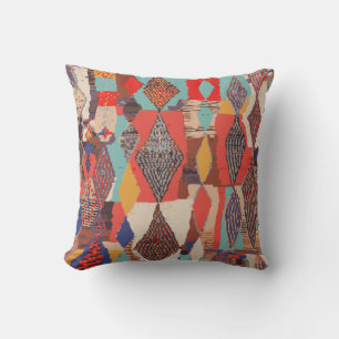 Boho Geometric Kilim Print Cushion Texture Pattern