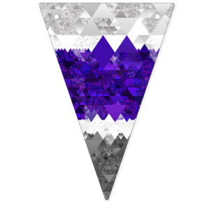 Boho Geometric Mod Retro Greygender Pride Flag