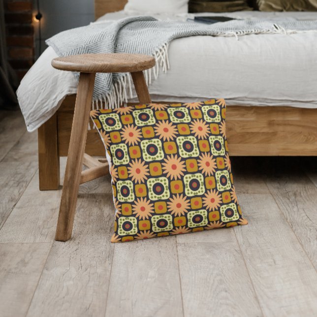 boho geometric pattern throw pillow (Creator Uploaded)