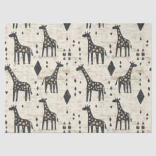 Boho Giraffe Tribal Pattern Tissue Paper