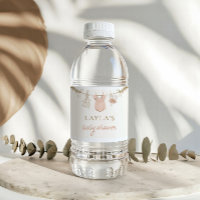 Boho Girl Clothesline Baby Shower Water Label