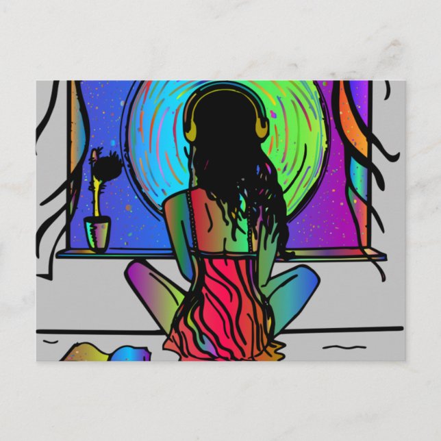 BOHO GIRL  Postcards (Front)
