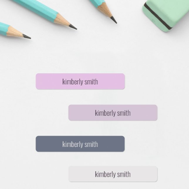 Boho Girl School Name Labels (Cute pink boho waterproof name labels for school supplies, daycare items, baby bottles, and more!)