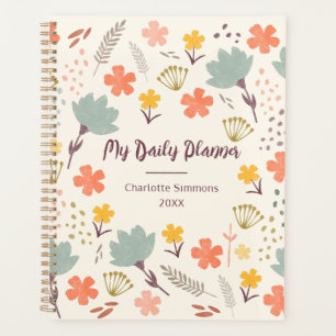 Boho Girly Personalized Daily Planner